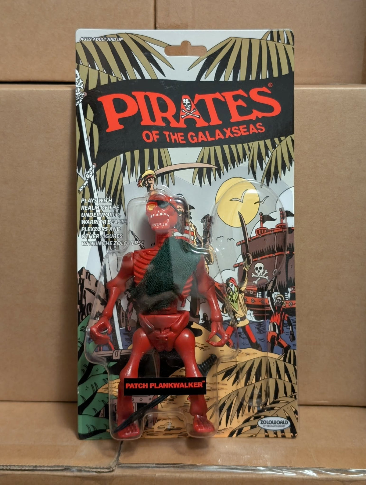 ZOLOWORLD PIRATES OF THE GALAXSEAS PATCH PLANKWALKER MOC Action Figure VAULT RARE