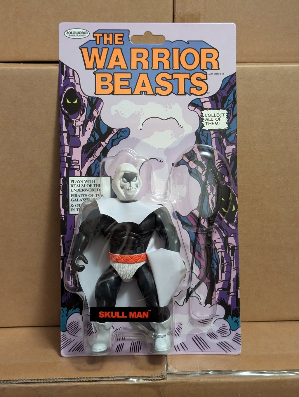 VAULT SUPER RARE Return WARRIOR BEASTS W2 SKULL MAN (NYCC) WHITE CAPE