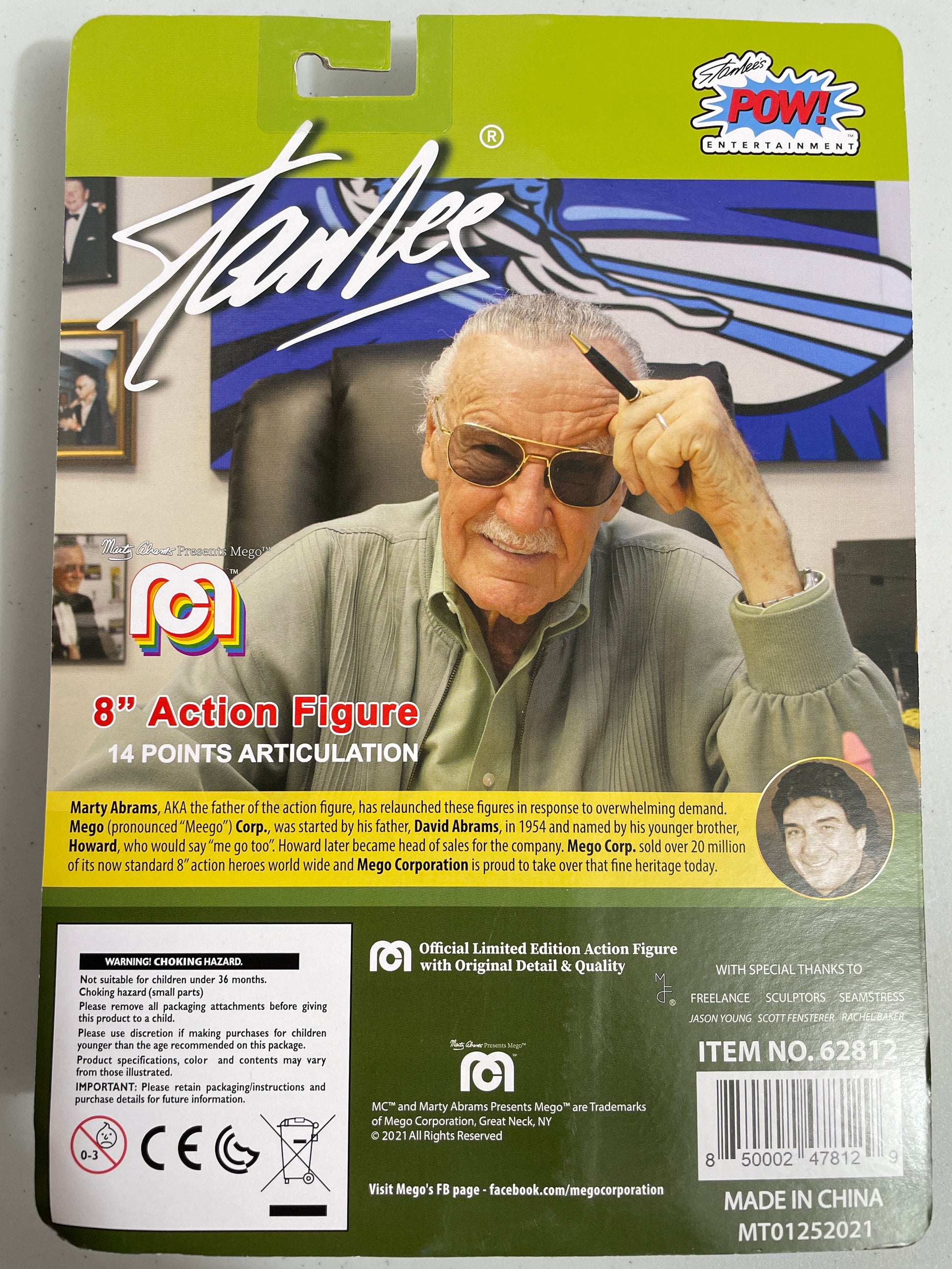 Mego | Legends | Stan Lee - Yellow