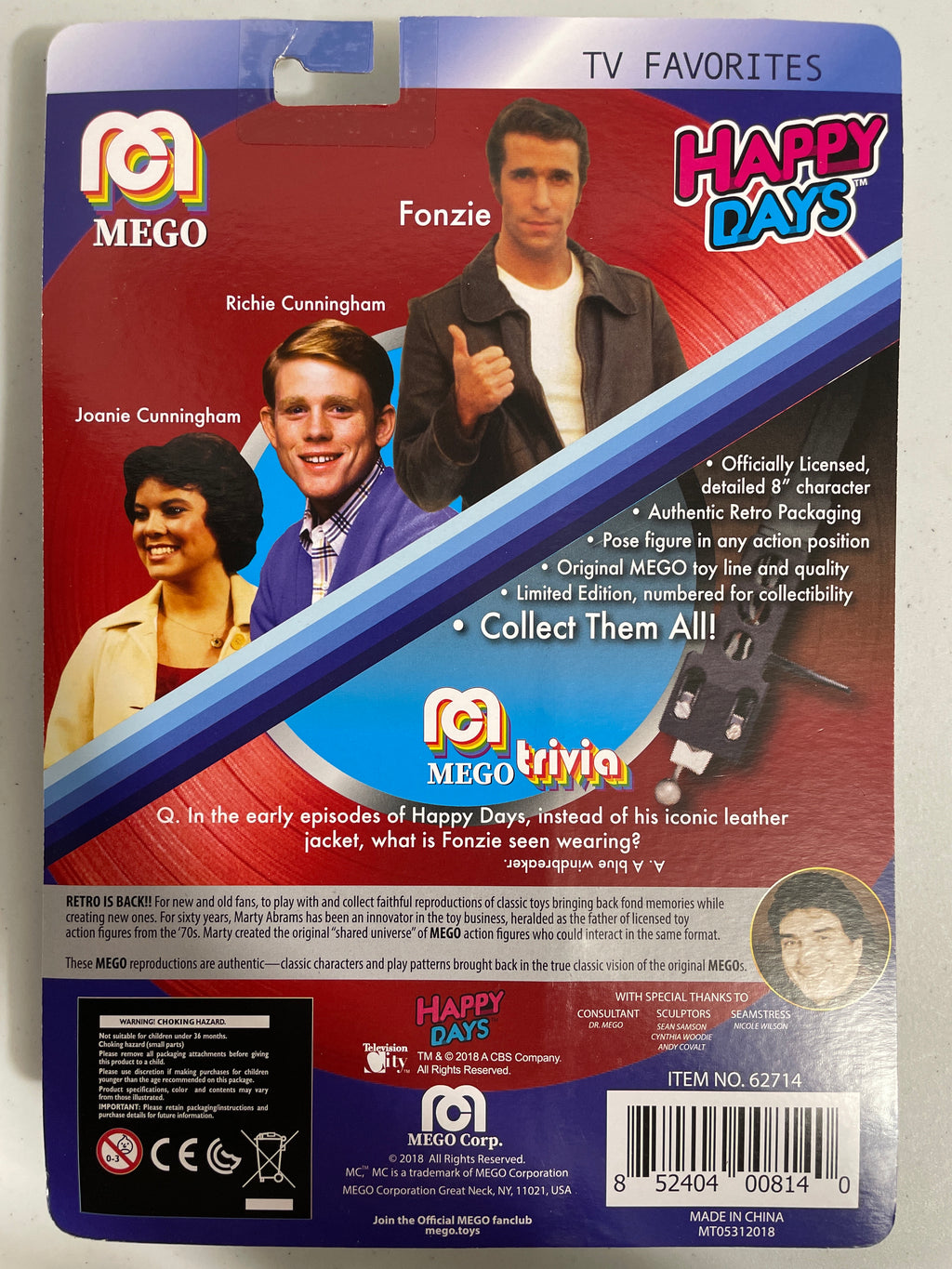 Mego | TV Favorites | Happy Days | Fonzie