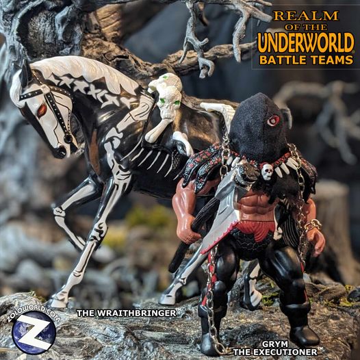 ZOLOWORLD BATTLE TEAMS ROTU GRYM THE EXECUTIONER & THE WRAITHBRINGER HORSE GIFT SET