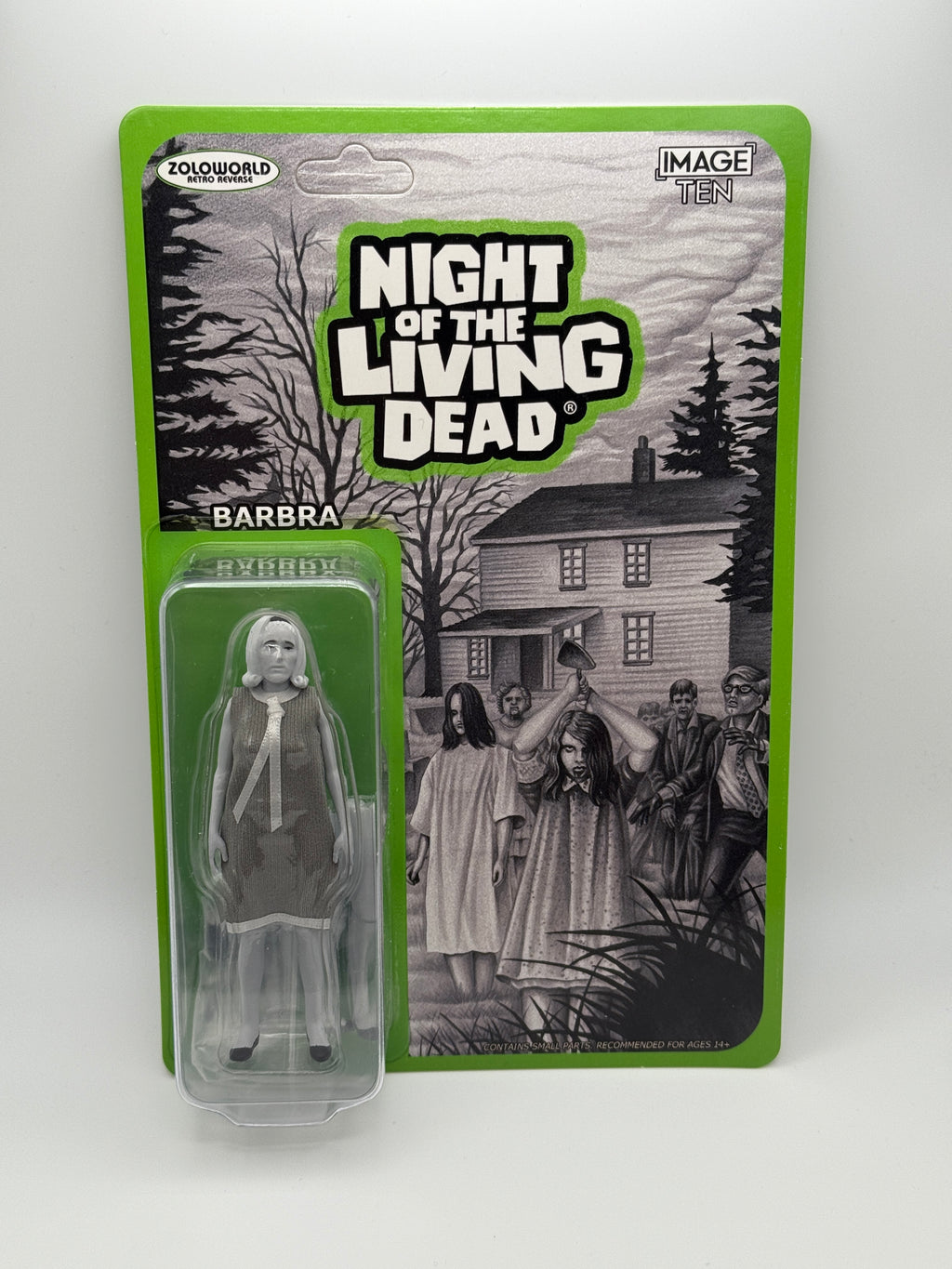 Night of the Living Dead Zoloworld Retro Reverse Barbra 3.75" Action Figure