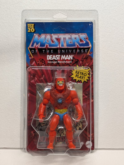 Masters Of The Universe Origins BEAST MAN WAVE 1 MOC with Zoloworld Action Figure Protective Case