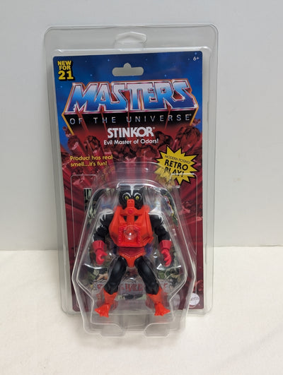 2021 Masters Of The Universe Origins STINKOR FIRST VERSION MOC with Zoloworld Action Figure Protective Case