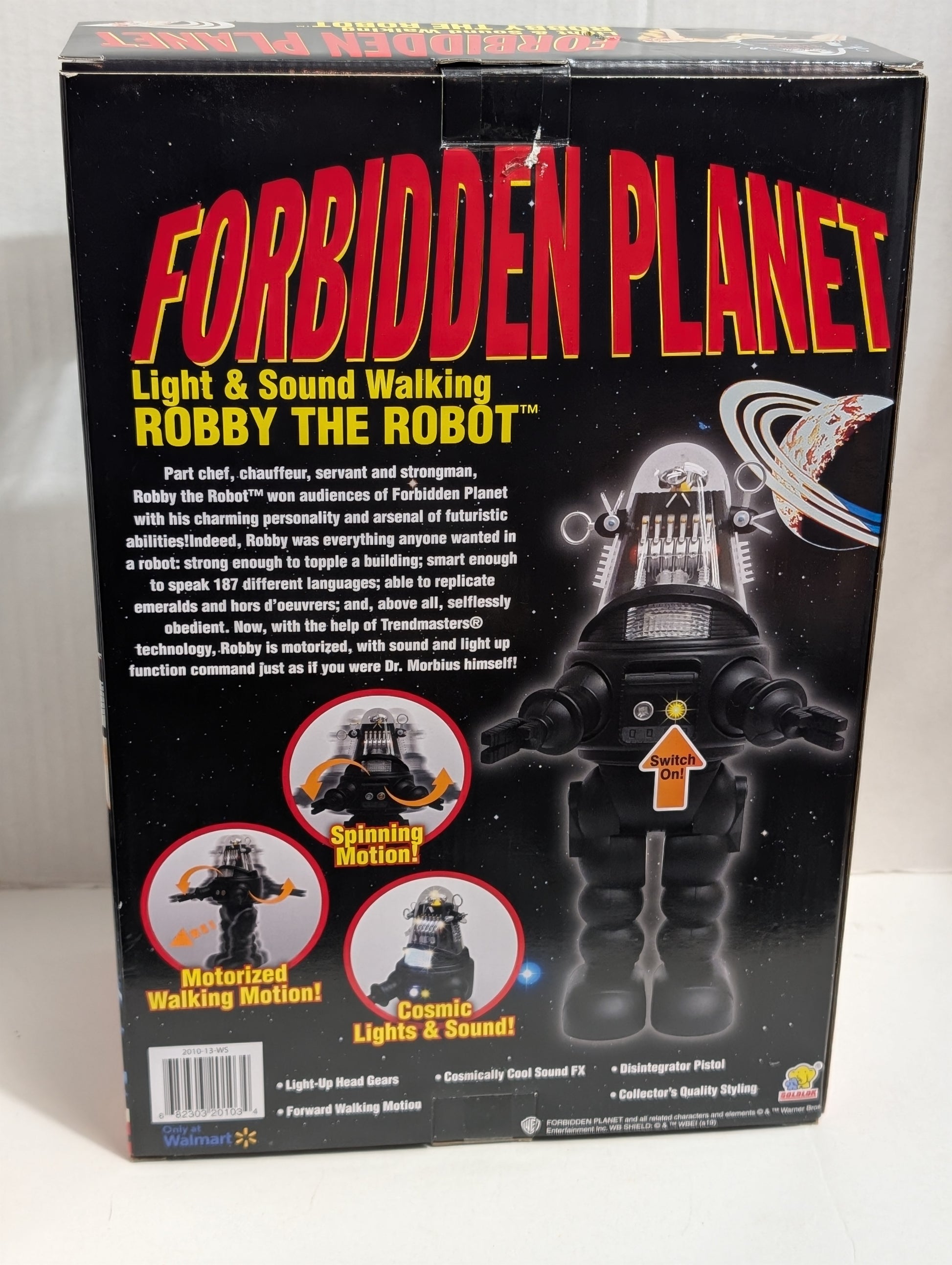 Forbidden Planet 14" Robby The Robot Lights & Walking Sound MIB Walmart X OSS