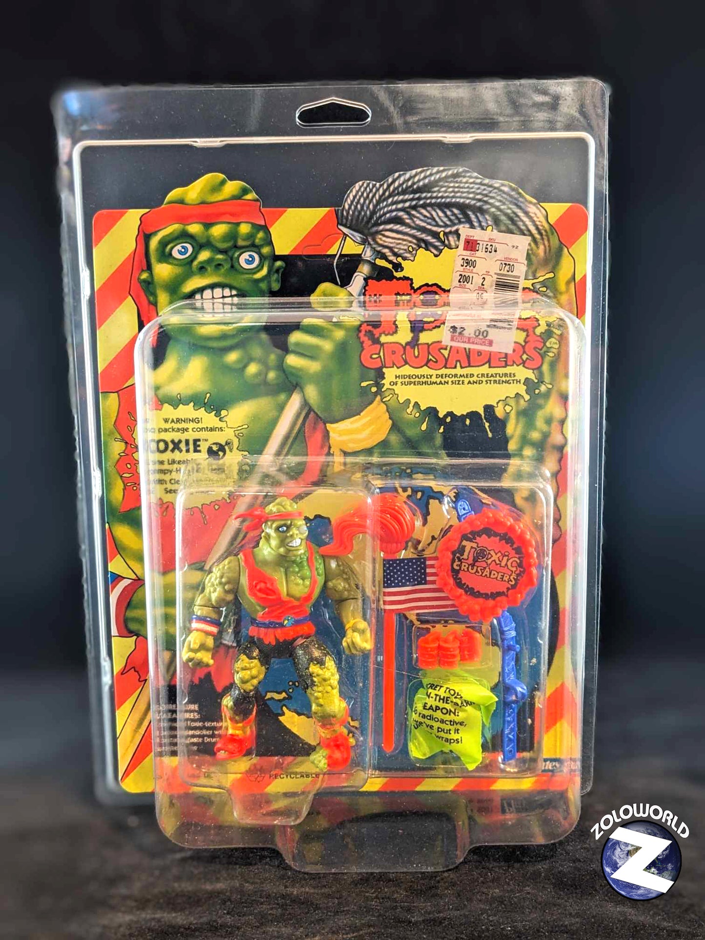 ZOLOWORLD PLAYMATES TOXIC CRUSADERS FIT UV ACTION FIGURE MOC STYLE PROTECTIVE CASE