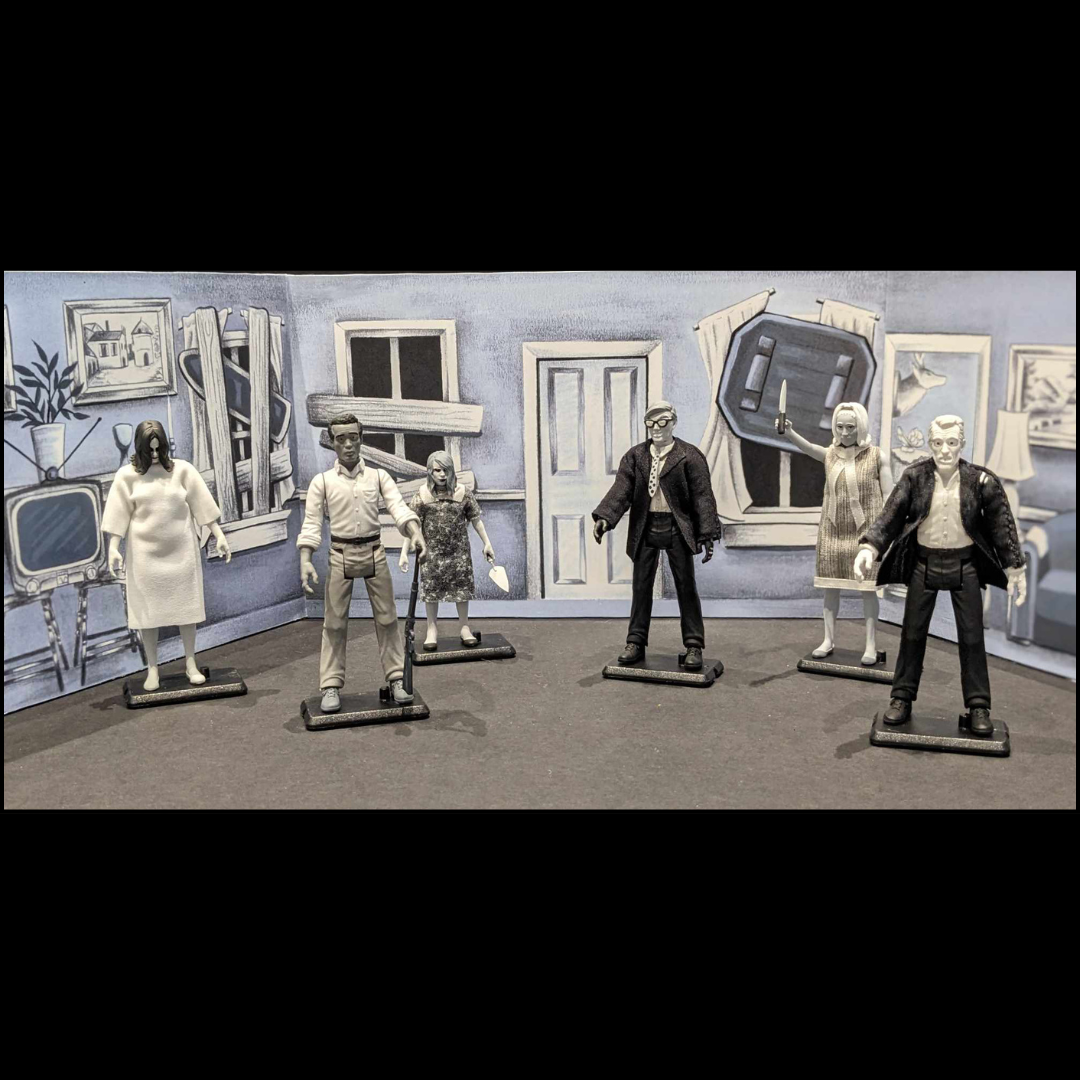 Wholesale | PRE-ORDER - Zoloworld's Retro Reverse NIGHT OF THE LIVING DEAD 3.75" Action Figures
