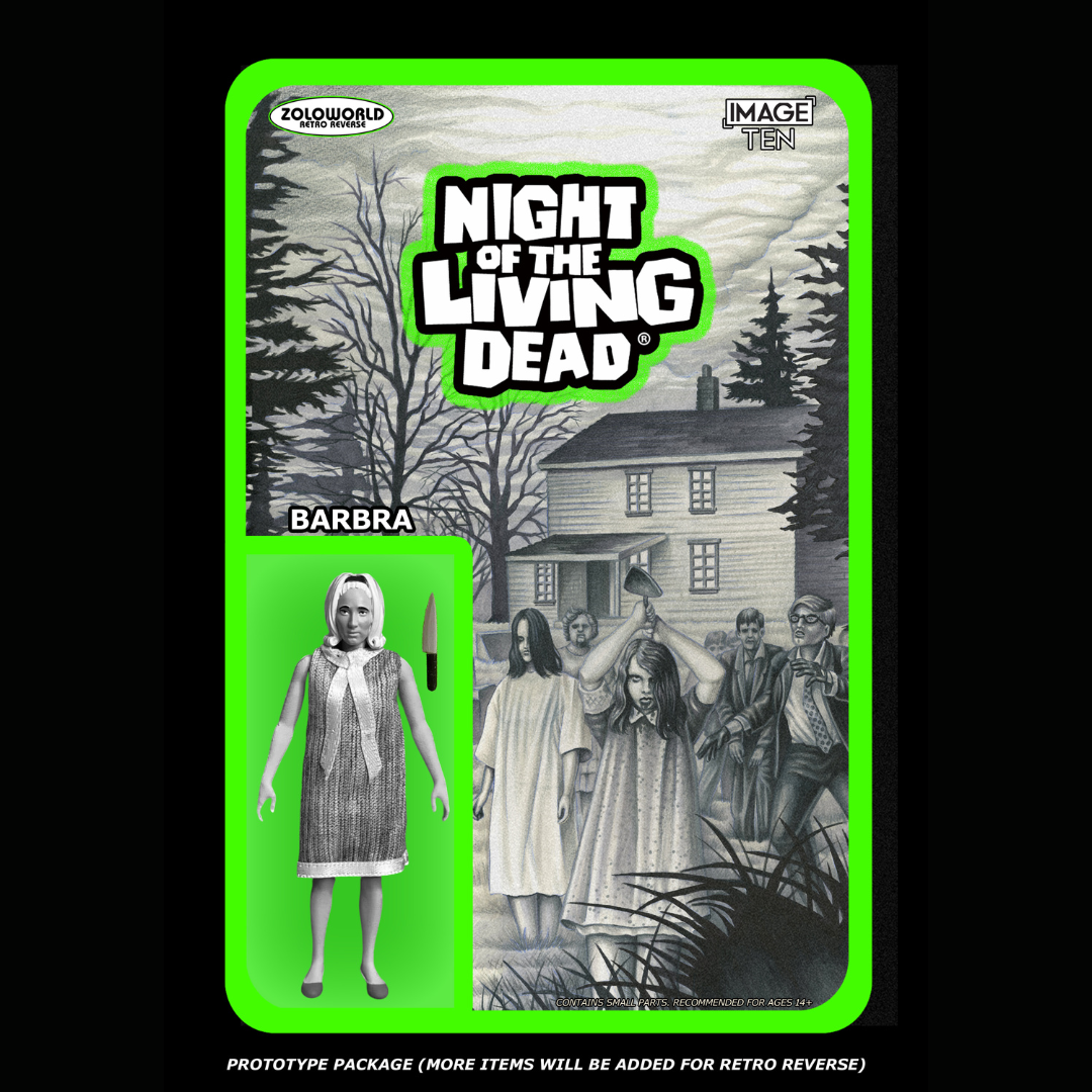 Wholesale | PRE-ORDER - Zoloworld's Retro Reverse NIGHT OF THE LIVING DEAD 3.75" Action Figures