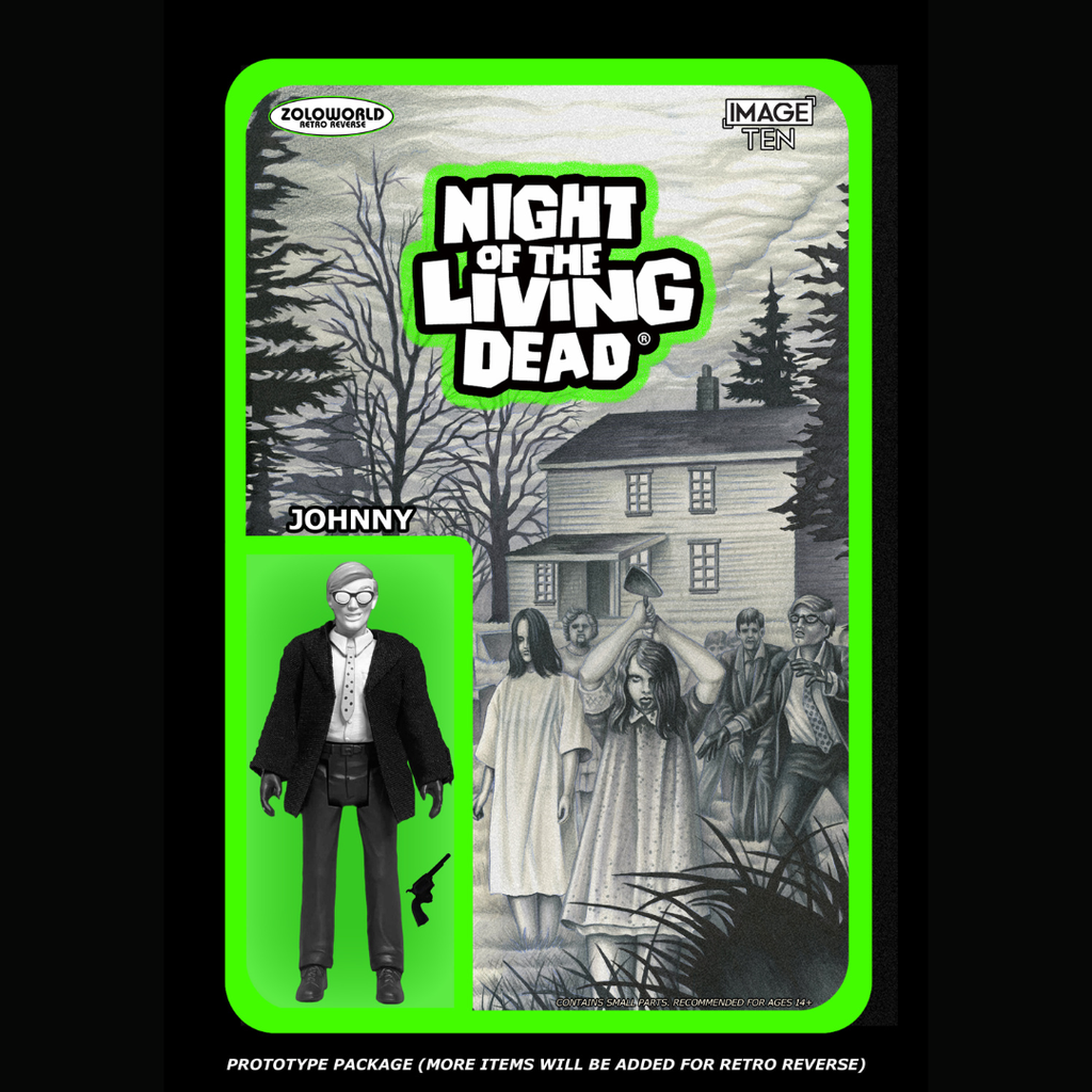Wholesale | PRE-ORDER - Zoloworld's Retro Reverse NIGHT OF THE LIVING DEAD 3.75" Action Figures