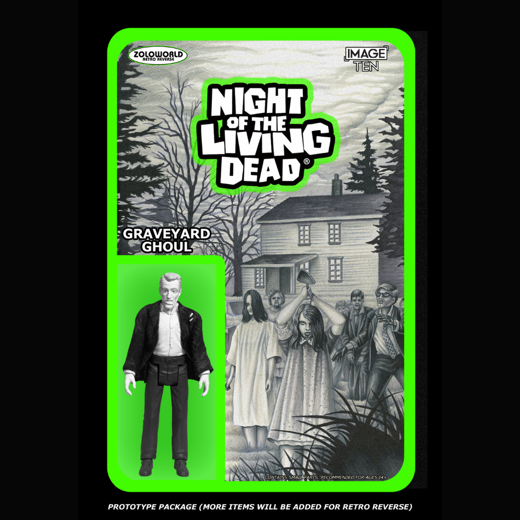 Wholesale | PRE-ORDER - Zoloworld's Retro Reverse NIGHT OF THE LIVING DEAD 3.75" Action Figures