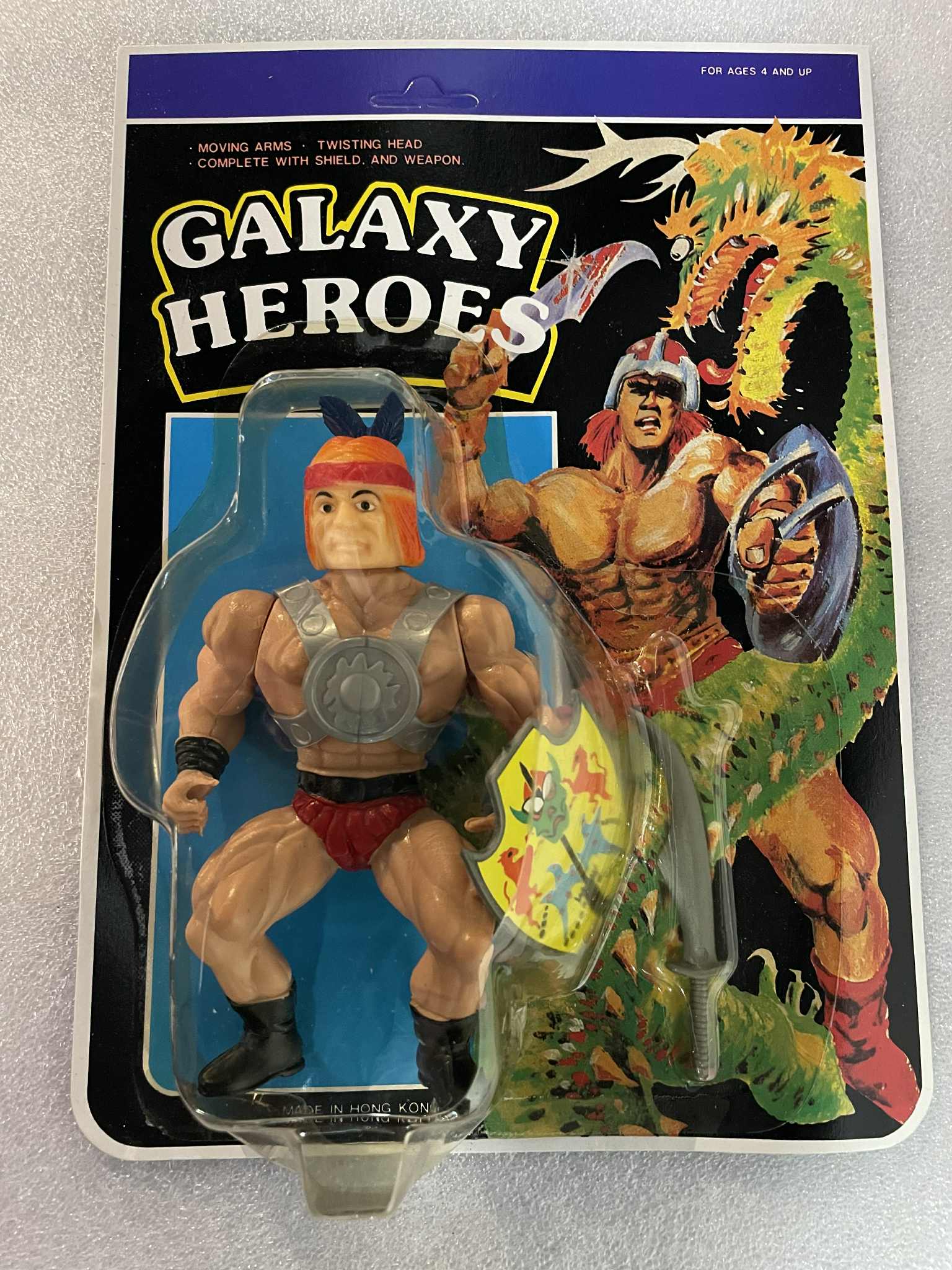 Sungold SGI Gordy Sewco 889 INDIAN TUROK Galaxy Heroes Knock Off Figure MOC RARE KO