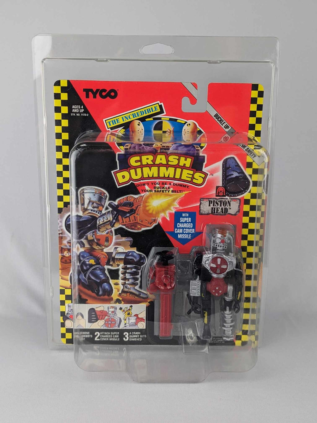 ZOLOWORLD TYCO CRASH TEST DUMMIES ACTION FIGURE UV PROTECTIVE CASE