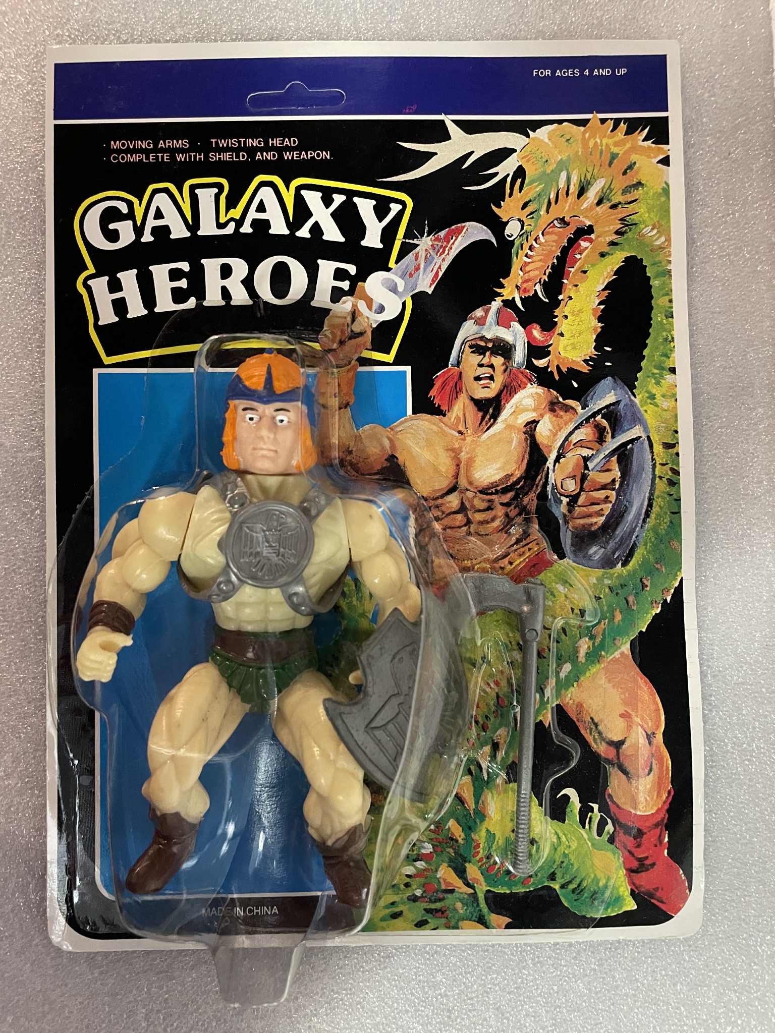 Sungold SGI Gordy Sewco 895 MAGNON Orange Hair Variant Galaxy Heroes Knock Off Figure MOC RARE KO