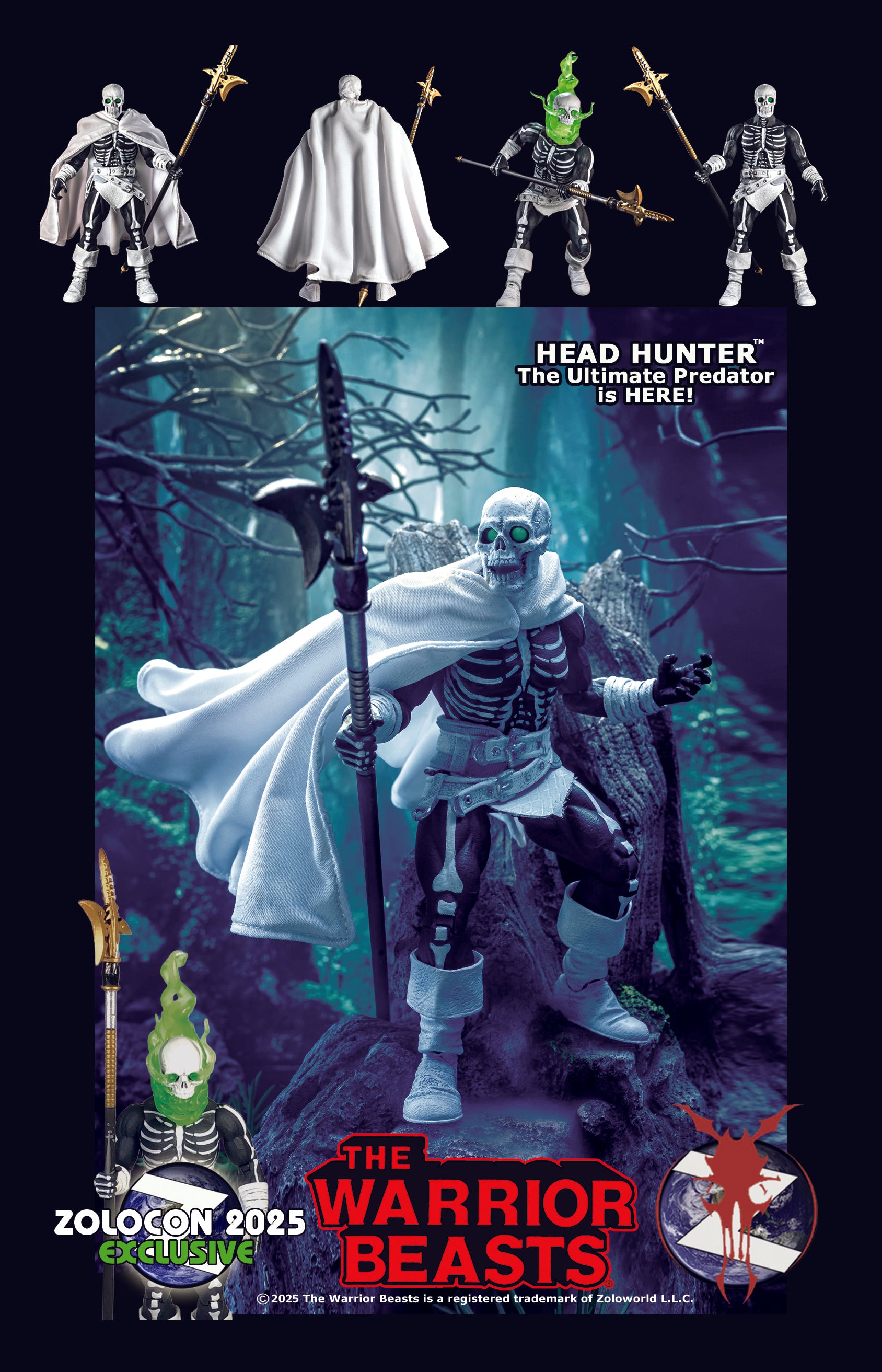 Four Horsemen Studios WARRIOR BEASTS ZOLOCON MIB HEAD HUNTER