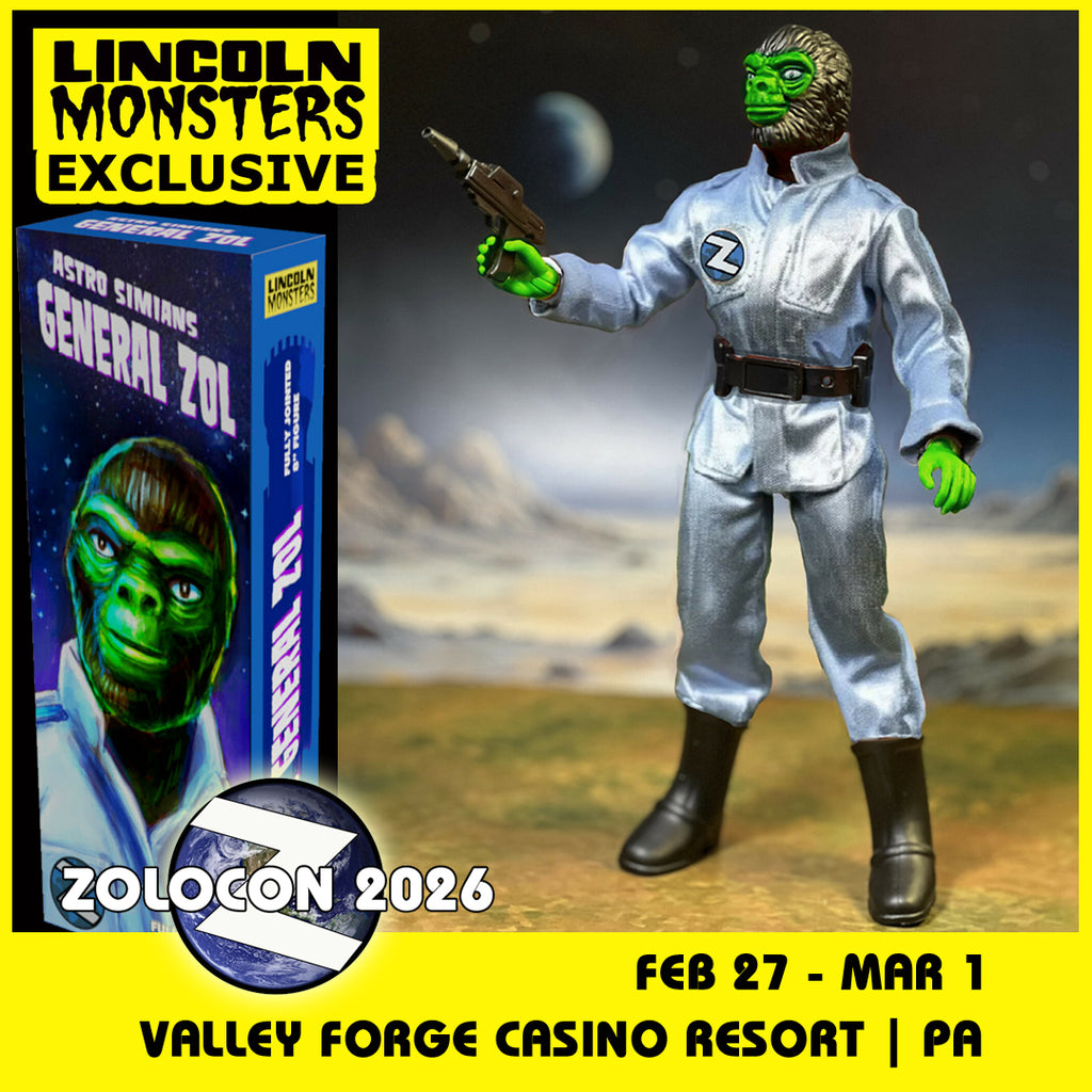 LINCOLN MONSTERS Astro Simians GENERAL ZOL ZOLOCON Exclusive MIB REMEGO