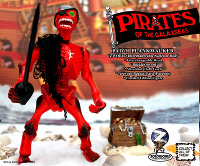 ZOLOWORLD PIRATES OF THE GALAXSEAS PATCH PLANKWALKER MOC Action Figure VAULT RARE