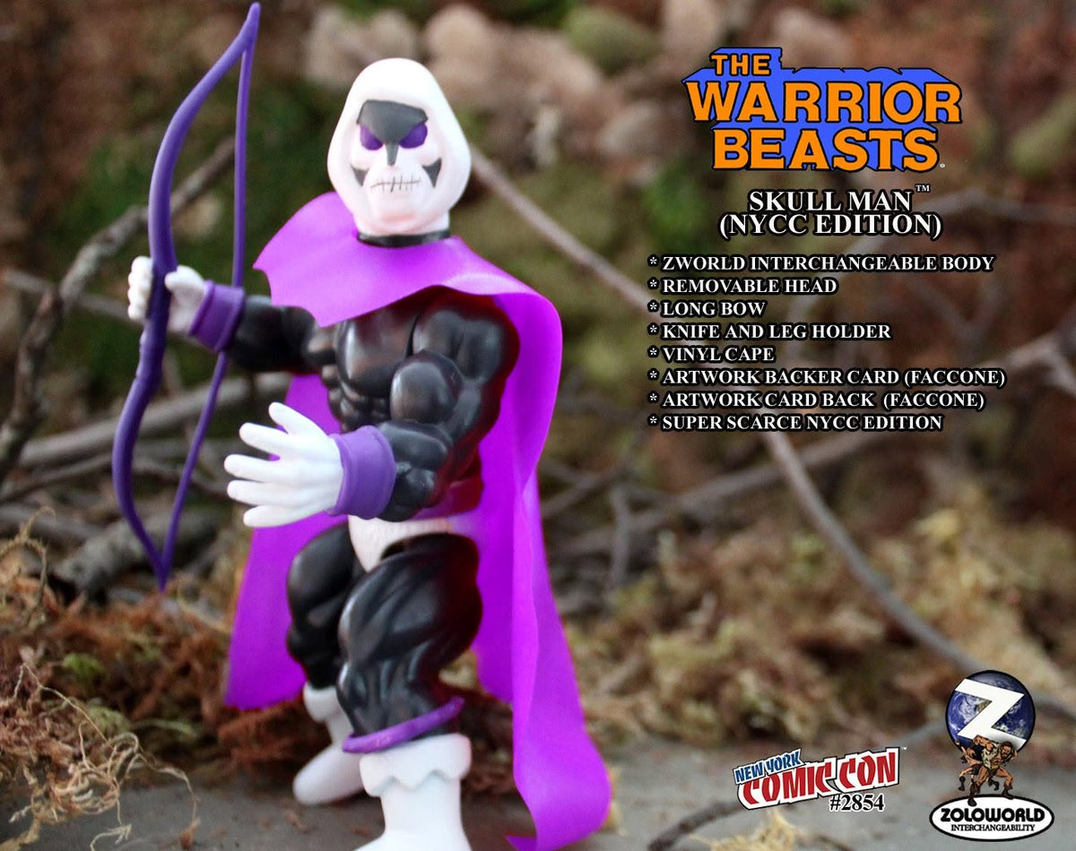 VAULT SUPER RARE Return WARRIOR BEASTS W2 SKULL MAN (NYCC) Purple Retail