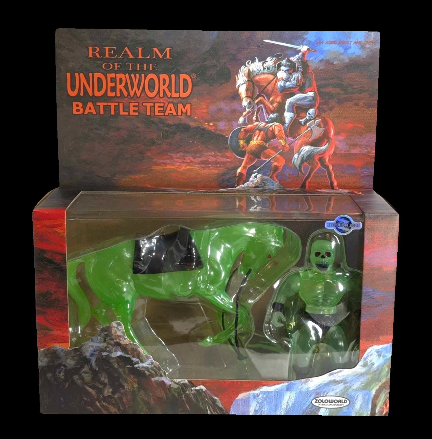 ZOLOWORLD BATTLE TEAMS ROTU WARRIOR BEASTS SKULL-MAN and Ghost MIB GIFT SET ZCON X