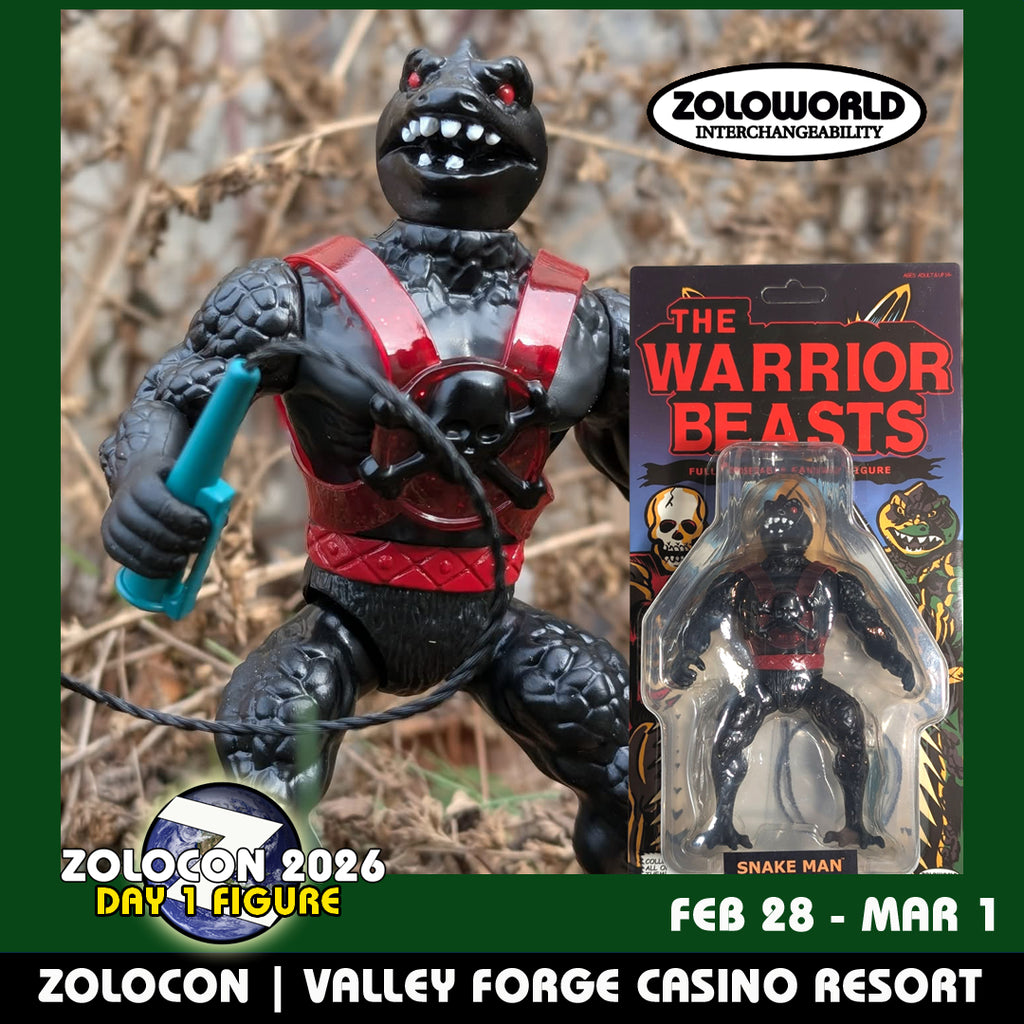 ZOLOWORLD WARRIOR BEASTS SNAKE MAN ZOLOCON Edition MOC SUPER LIMITED RELEASE