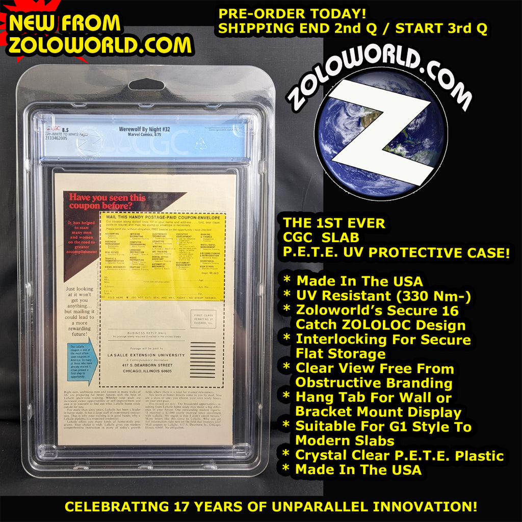 Wholesale Carton Quantity / Carton:  14 packs of 5 CGC Protective Cases 70 CASES